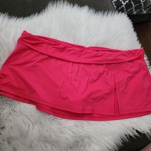 LA BLANCA pink swim skirt